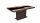 FLÓRA PLUSZ wenge bővíthető epoxy étkezőasztal festett üveglappal (aristan tölgy - fekete betéttel)